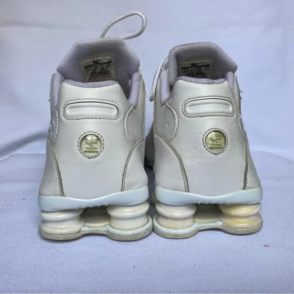 Nike Shox NZ Running Athletic White Leather Shoes 378341-128 - Picture 7 of 9